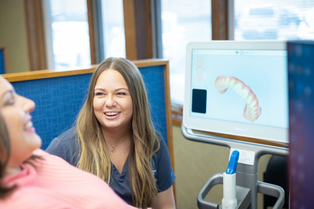 Staff Candids HWH Orthodontics Hamilton Wilson Hendrickson Topeka KS 2023 192 1024x683 - How Orthodontists Monitor Your Progress During Treatment